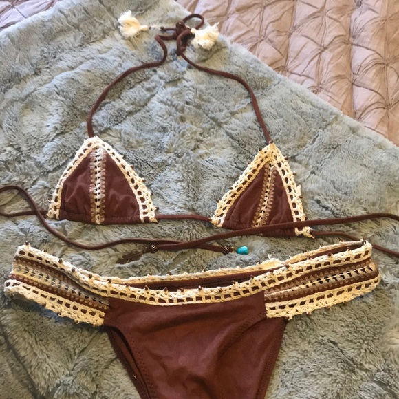 ale by alessandra Other - BNWOT Ale by Alessandra faux suede boho bikini 👙